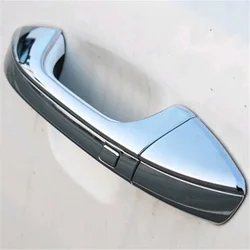 WELKINRY For Kia K5 JF 4th Generation 2016-2020 Optima ABS Chrome Outer Car Body Door Cup Bowl Handle Doorknob Cap Cover Trim