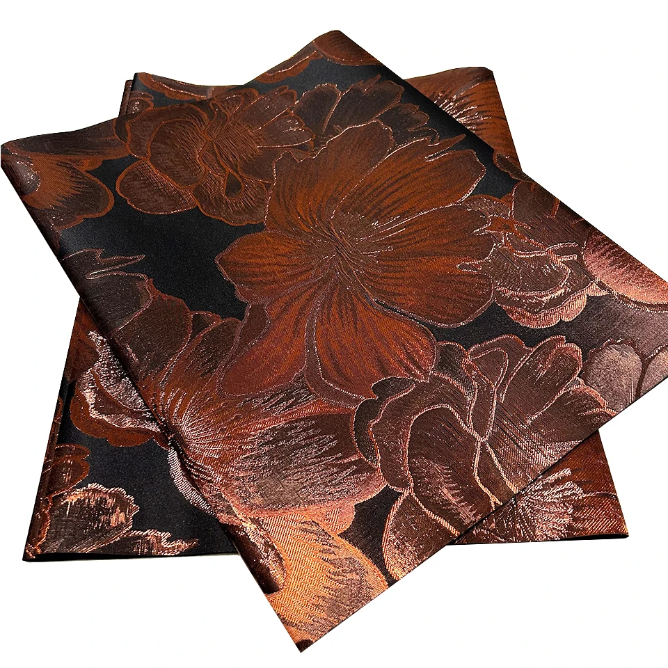 

2.5 Yards African Sego Headtie & Wrapper Set, Nigerian Head Tie Fabric for Wedding Party Outfits, 2Pcs/set Sewing Craft TXH-23-2