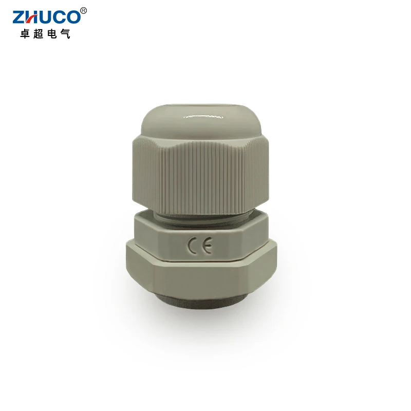 Zhuco 10 peças pg11 5-10mm cinza kit de conector de cabo ajustável à prova d'água cabo sobre glândula juntas de nylon de plástico com junta de borracha