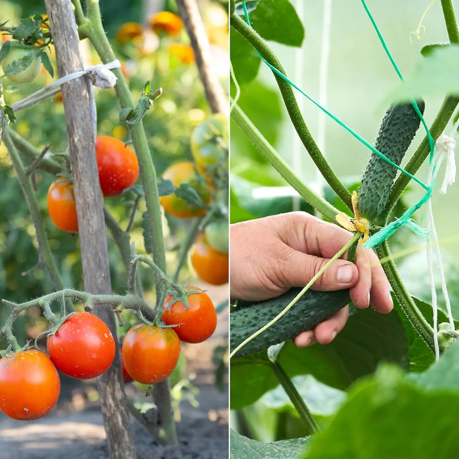 Adjustable Plant Ties Flexible Garden Green Multi-Function Sturdy Plant Twist Plastic Garden Ties Plant Support Tree Shrub