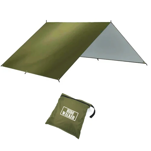 Lona parasol 3x3 3x4 3x5 4x4, toldo impermeable para acampar al aire libre, revestimiento plateado, refugio solar UV, Picnic, barbacoa, dosel ligero para el sol