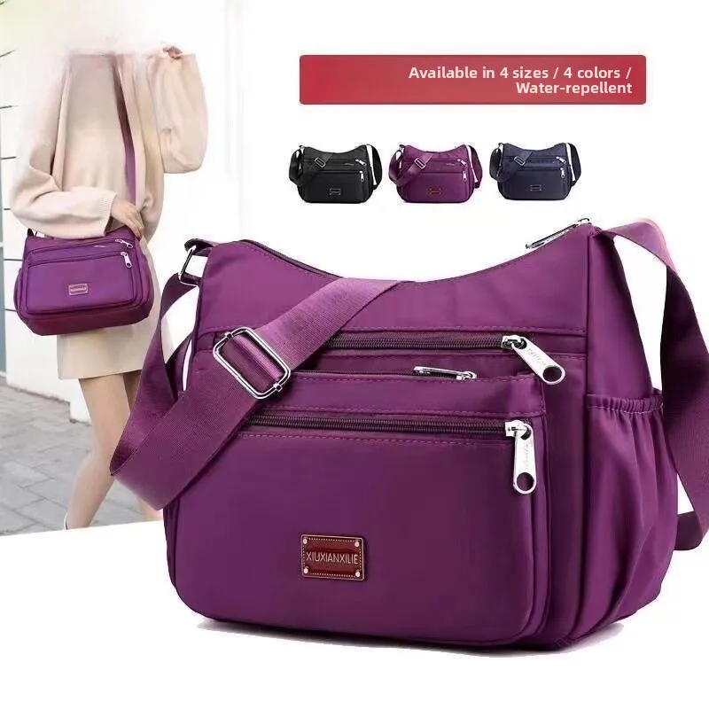 

Oxford Fabric Canvas Nylon Ladies Crossbody Shoulder Bag Artistic Style Multi-Functional Bag for Middle-Aged And Elderly Women