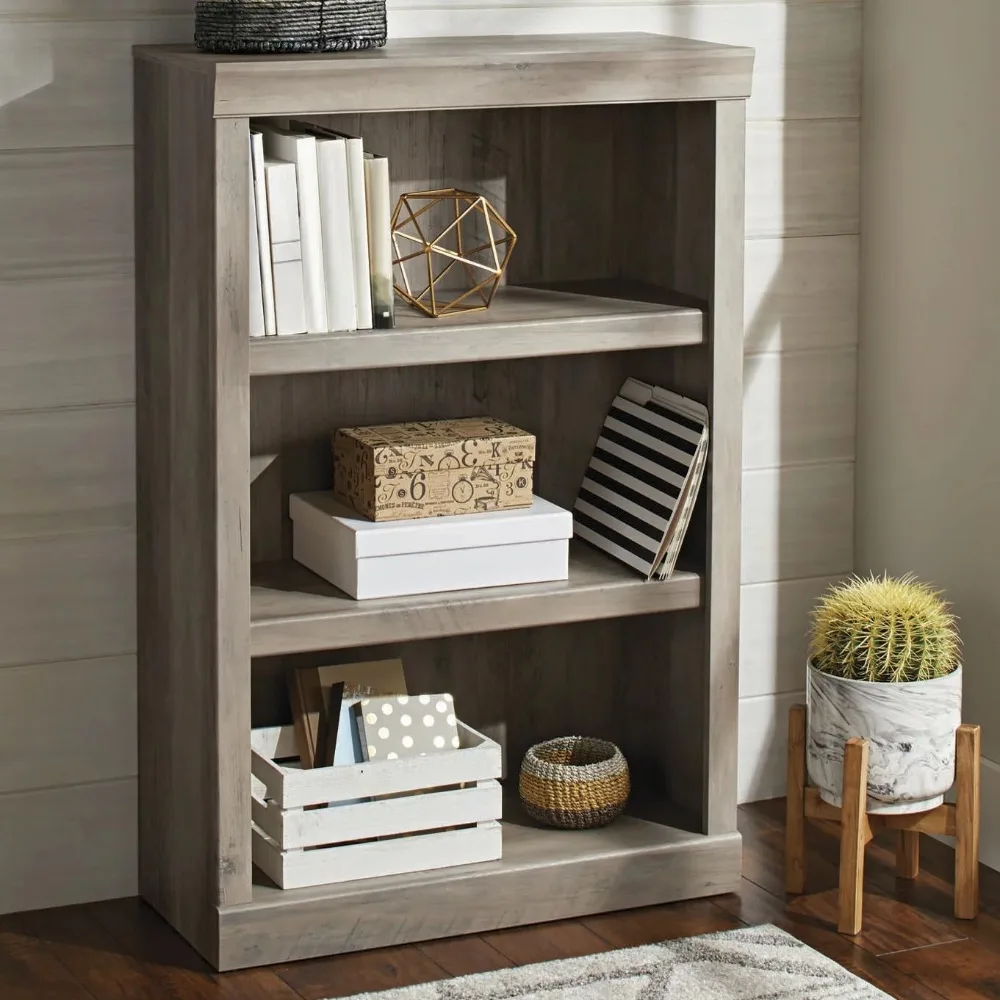 

Library Shelf Glendale 3 Shelf Bookcase Storage Bookshelf Furniture Modern Living Room Furniture Librero & Magazine Racks Home