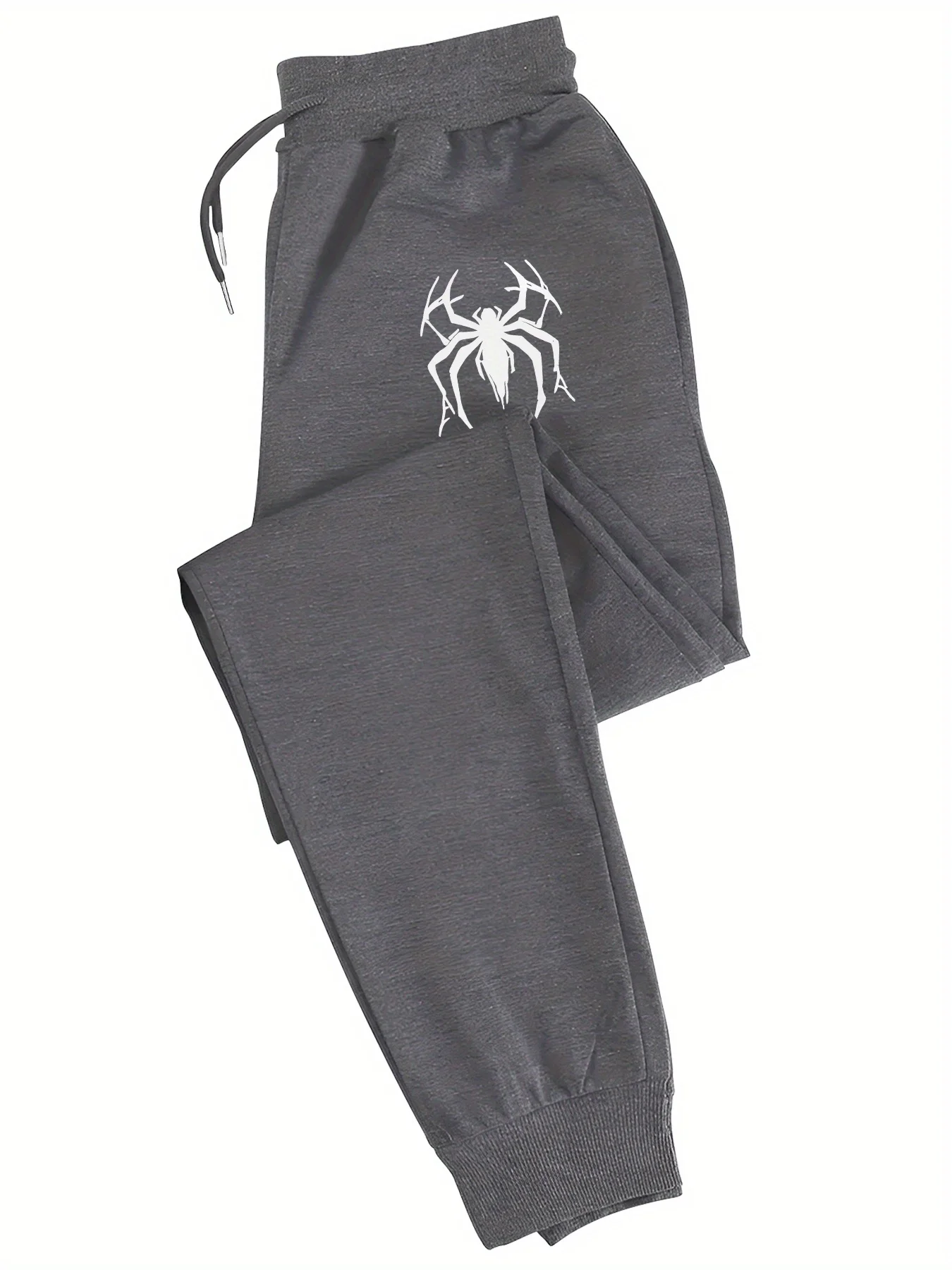 

Men's Spider Print Casual Sweatpants Elastic Waist Drawstring Sweatpants, Comfortable and Stylish Sweatpants for Daily Wear Y2K