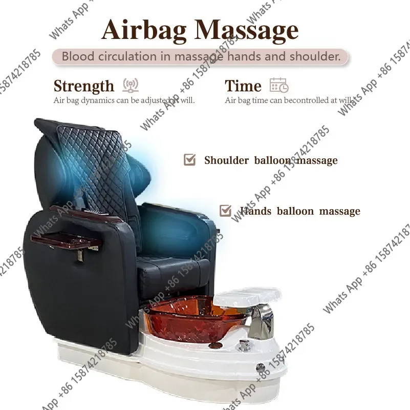 Q- Deluxe Massage Foot Chair Foot Therapy Salon Clubhouse Spa Bath Center