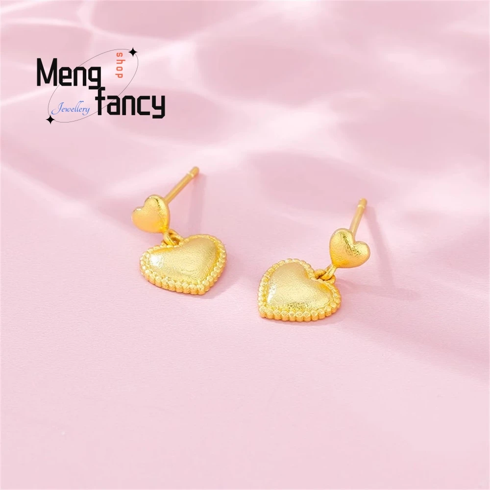 

New Best-Selling Three-Dimensional Heart-Shaped Stud Earrings Exude A Unique And High-End Vibe Fashion Jewelry Exquisite Elegant