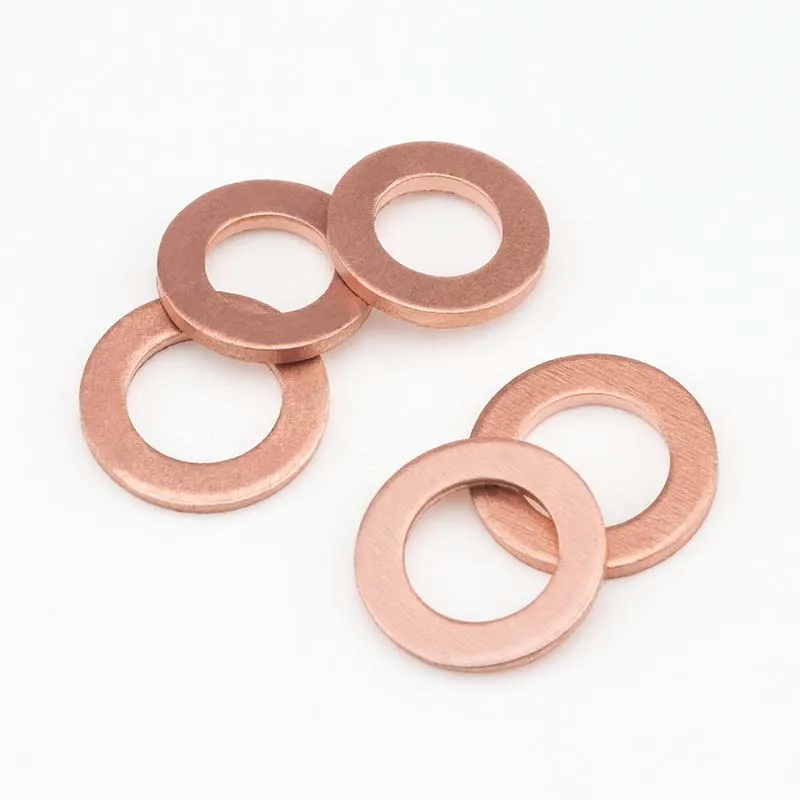 150PC Copper Washer Oil Seal Gasket M20 Flat Washer O-Ring Seal Assortment Kit with Box M6 M8 M10 M12 M14 M16 M18 for Sump Plugs