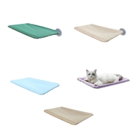 Cat Hammock Small Pet Window Hanging Bed Swing Bed With Suction Cups Solid Color Pet Window Breathable Cloth Bed