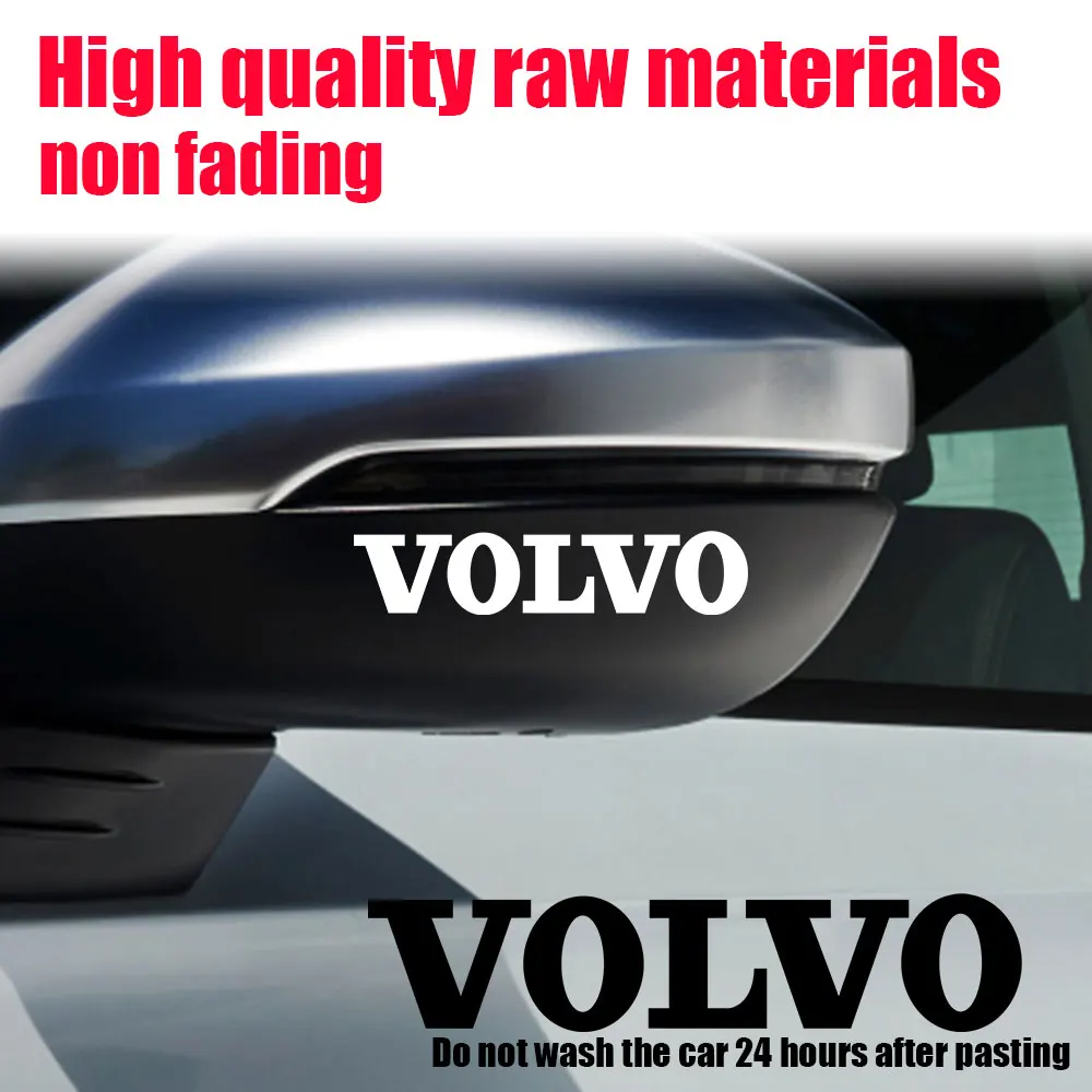 4pcs Fashion Car Emblem Stickers Windown Door Auto Body Decor Decal Auto Accessories For Volvo S80L XC60 XC90 S40 S60 S80 V40