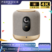 Formovie V10 4K Laser Projector 2500ANSI Lumens For Home Smart Theater Full HD Portable Smart Cinema MEMC HDR Camping Beamer