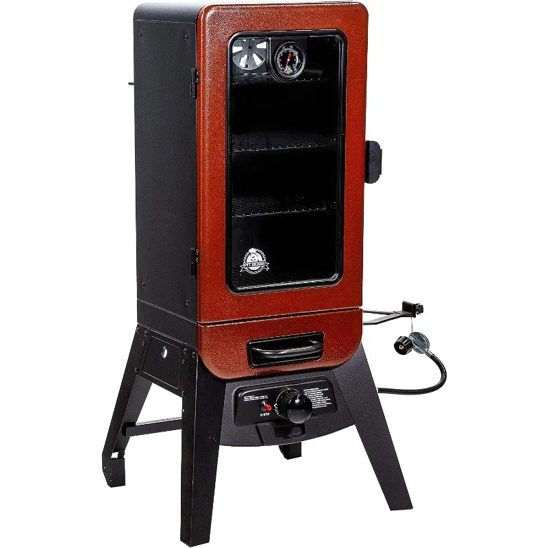 Imagem -02 - Vertical Smoker Grills Pbv3g1 Hammertone Vermelho 684 Polegadas Quadradas