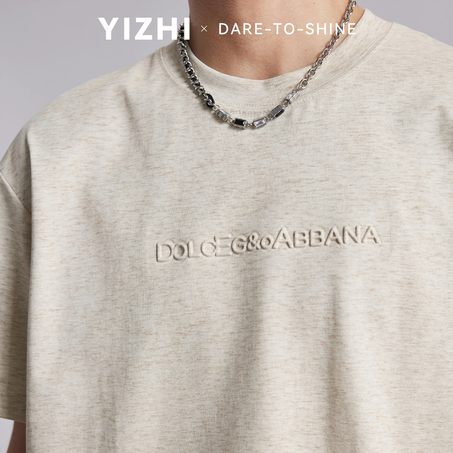 Fashion Men's 3D Letter Print T-Shirt 2026 Summer Crew Neck Loose Comfortable Breathable Commuter Trendy Short Sleeve Tops