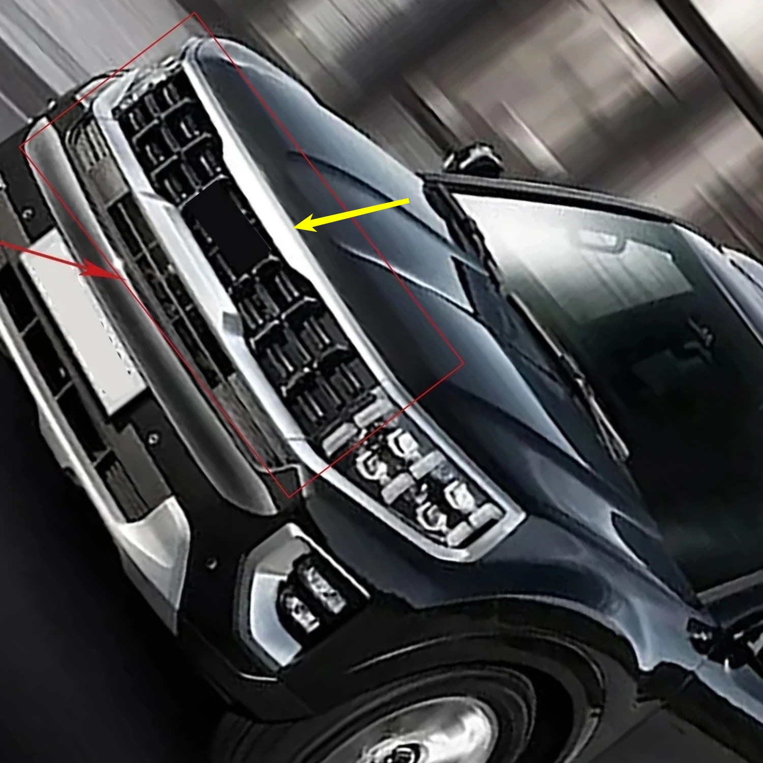 

Front Center Grille Grills Cover Trim For KIA Mohave Borrego 2020-2022 2023 2024 2025 Black Car Racing Grills Strip Accessories