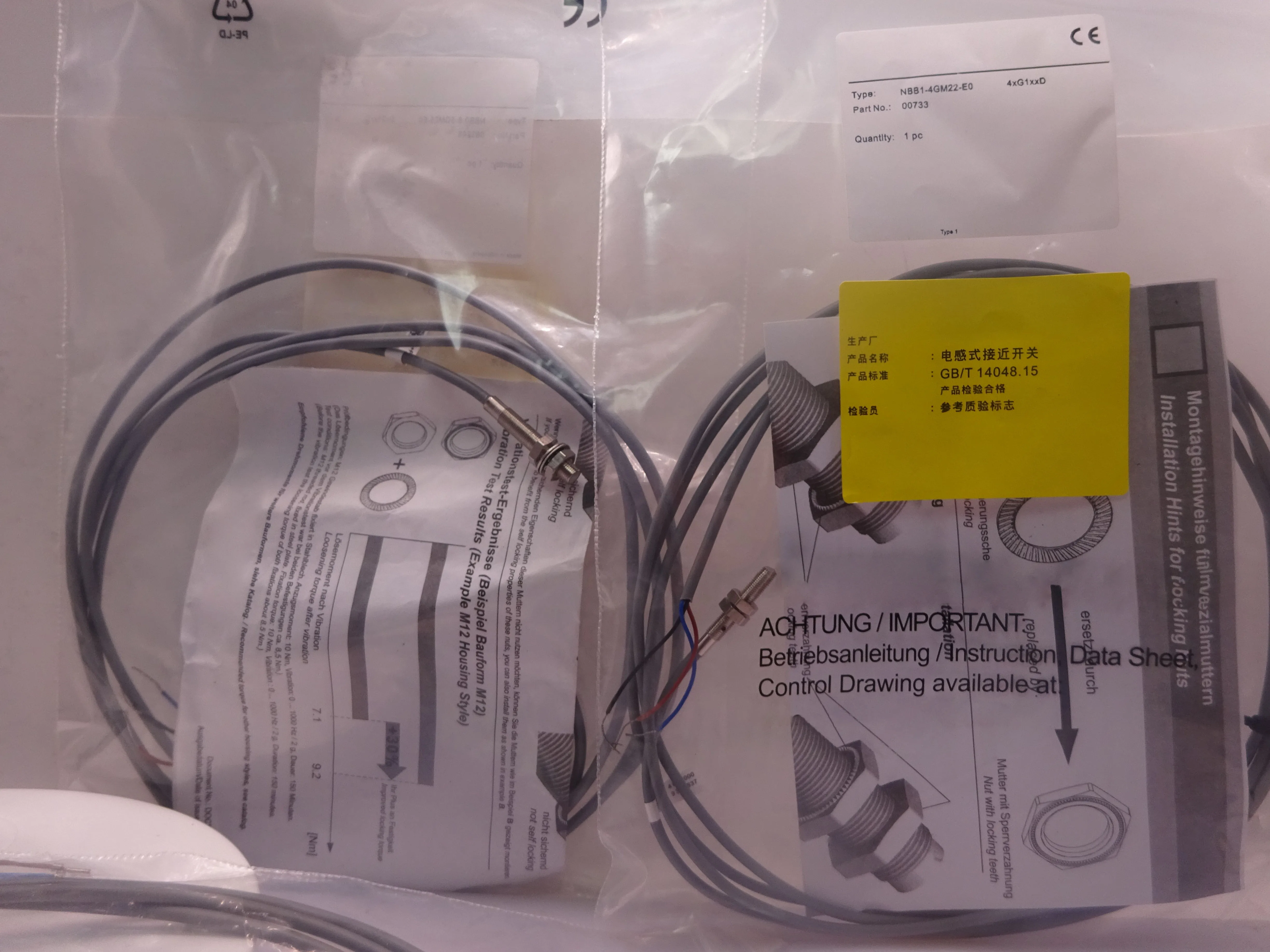 In Stock New Proximity Switch Sensor NBB1-3M22-E2 NBB1-3M22-E0 One-year Warranty High Quality Seller