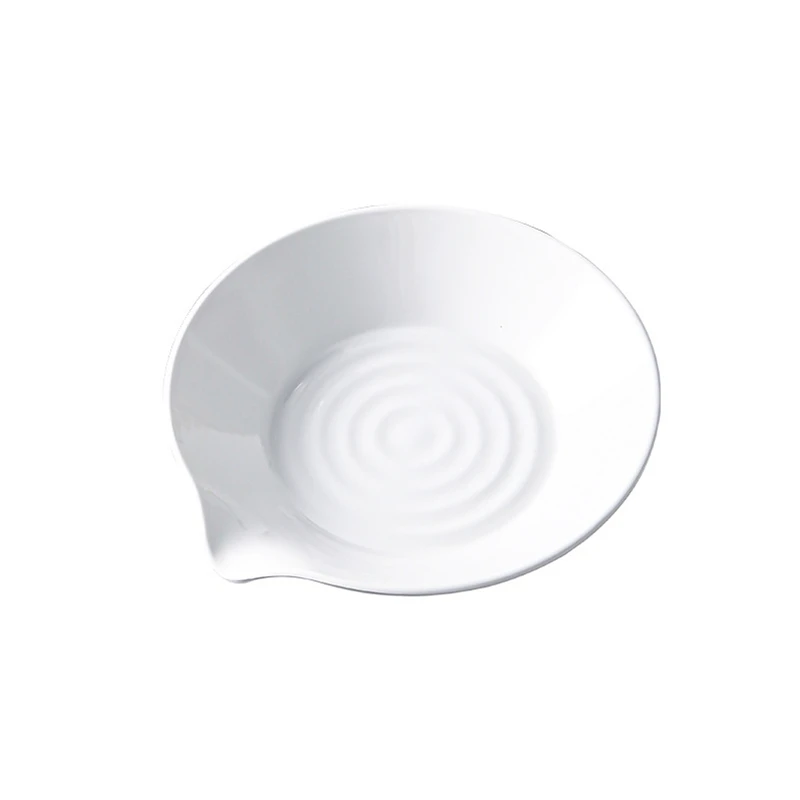 Irregular Shape White Melamine Hotel Dinner Plates Dishes Imitation Porcelain Trays Salad Dessert for Home and Kitchen