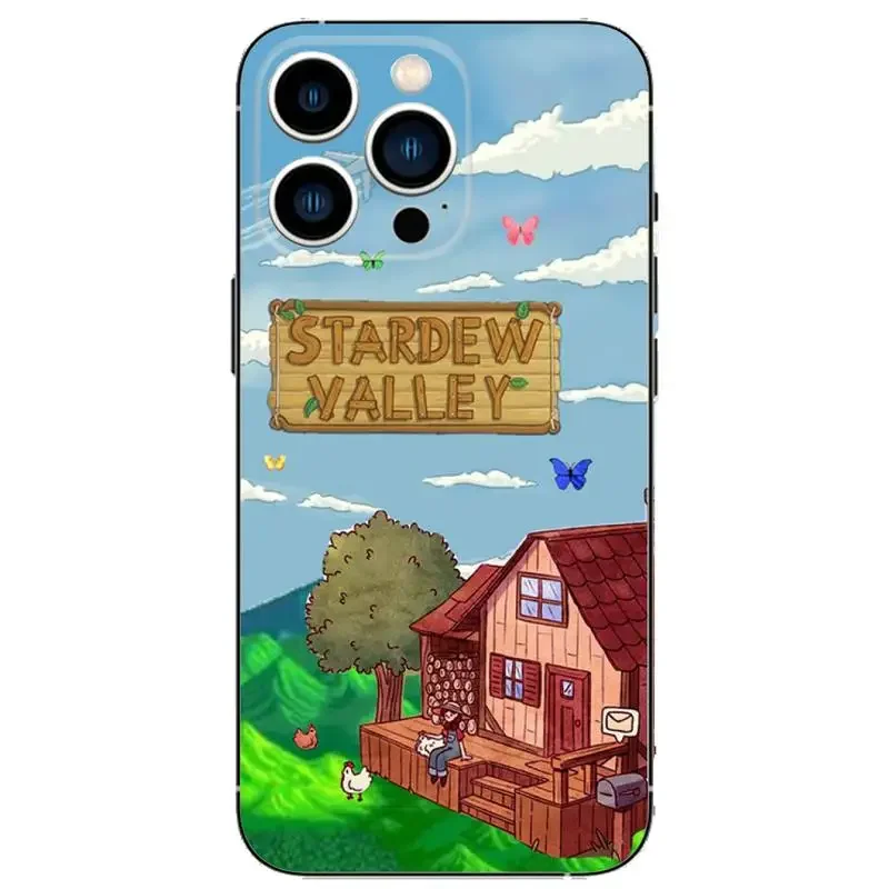 Stardew Valley Game Phone Case For iPhone15,14,13,12,11,Pro,Max,Plus,Mini,X,XS,XR,8,7,6,S,Plus,SE Soft Black Case