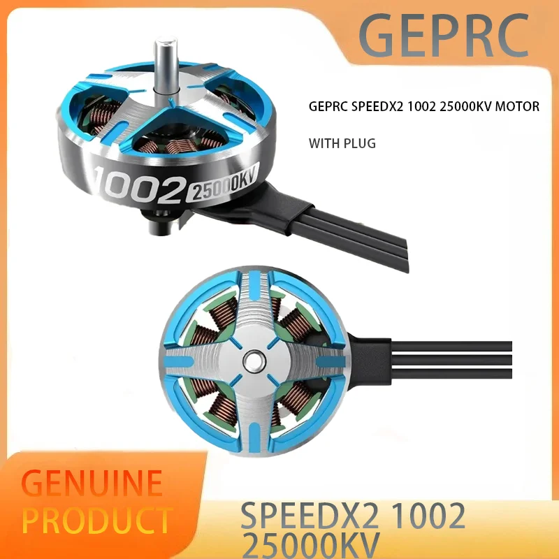 Geprc speedx2 1002 25000kv motor adequado t-cube18 drone diy rc fpv quadcopter freestyle 1.6-2 Polegada drones acessórios