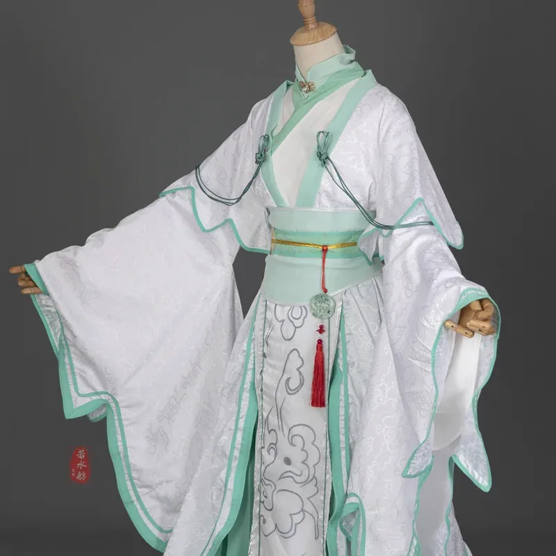 

20151123 Chinese Hanfu Dress Women Shen Qingqiu Cosplay Costume Anime Villain Self-rescue System Tian Guan Ci Fu Shi Qingxuan Co