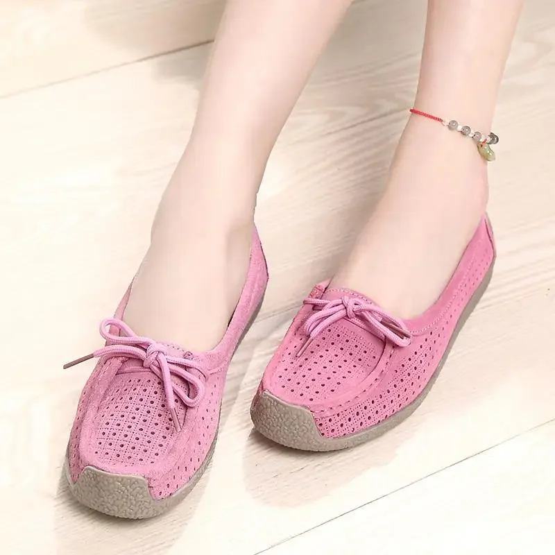 

Plus Size 35-Size 43 Hollow Flat Pumps Loafers Casual Shoes Slip-on Moccasins Casual Mom's