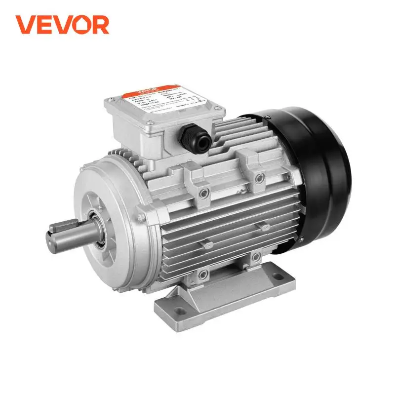 VEVOR 2.2KW Electric Motor 2890RPM 3-Phase AC 400V Air Compressor Motor 24mm Keyed Shaft CW/CCW Rotation for General Equipment