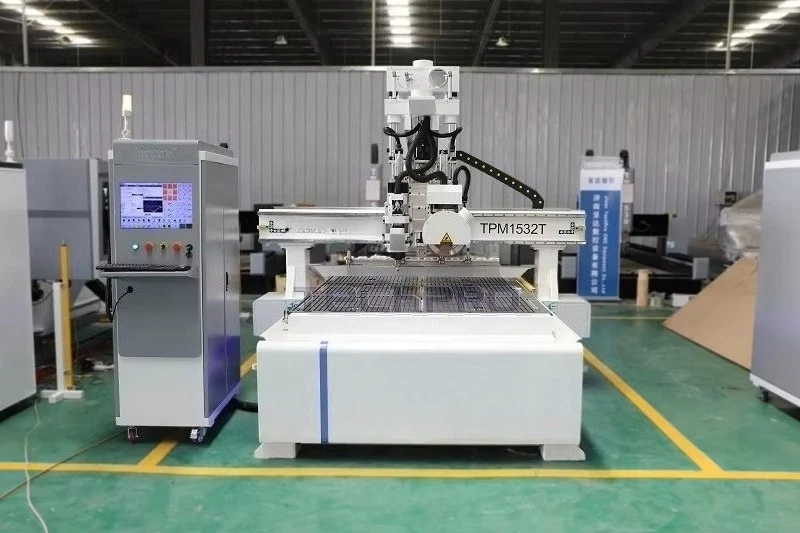 Image 3: Machine de gravure CNC sur bois 1325 1530, routeur CNC pour le bois avec lame de scie, machine de découpe ATC, prix du routeur CNC