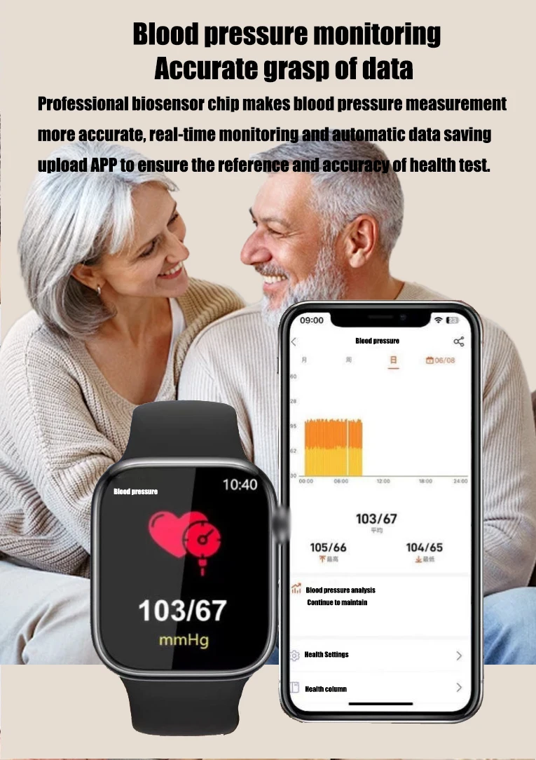 Smart Watch with Blood Glucose, Blood Lipid, Uric Acid and Health Monitoring description 6