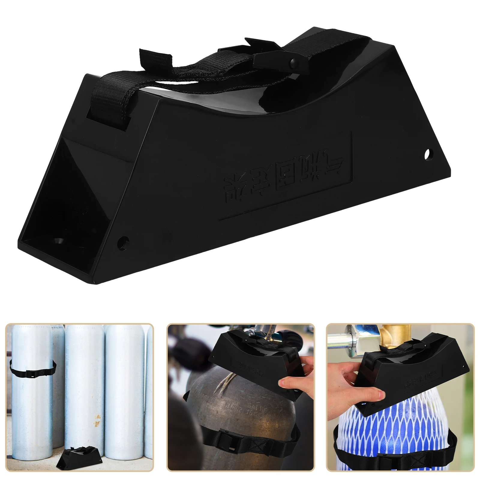 

Wall Mounted Gas Cylinder Bracket Support Stand for Propane Tank Holder Adjustable Strap Secure Storage Ships Boats