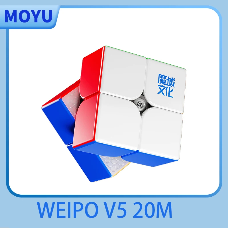 [JudyCube] Moyu Weipo V5 20M Ball Core 2x2 Magnetische Magic Speed Cube Stickerloze Professionele Fidget Speelgoed Cubo Magico Puzzel