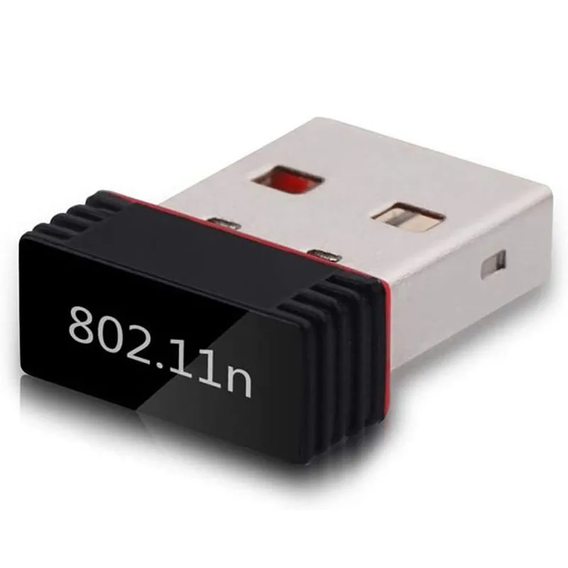 Adattatore WiFi Mini USB wireless 2.4Ghz Scheda di rete Ethernet 150Mbps Ricevitore USB 2.0 Dongle 802.11ax per PC portatile Win 7 8 10 11