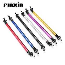 Car Front Frame Bumper 2pcs Universal JDM Adjustable  Lip Protector Rod Support Bars Decor Lip Rod Splitter Strut Tie Bar Kits