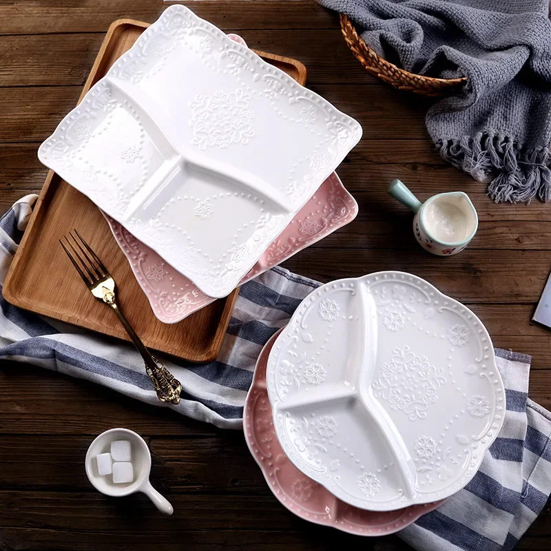 Plato dividido  mariposa  cerámica para niños, plato  sayuno casero, plato  bola  masa japonesa, platos creativos
