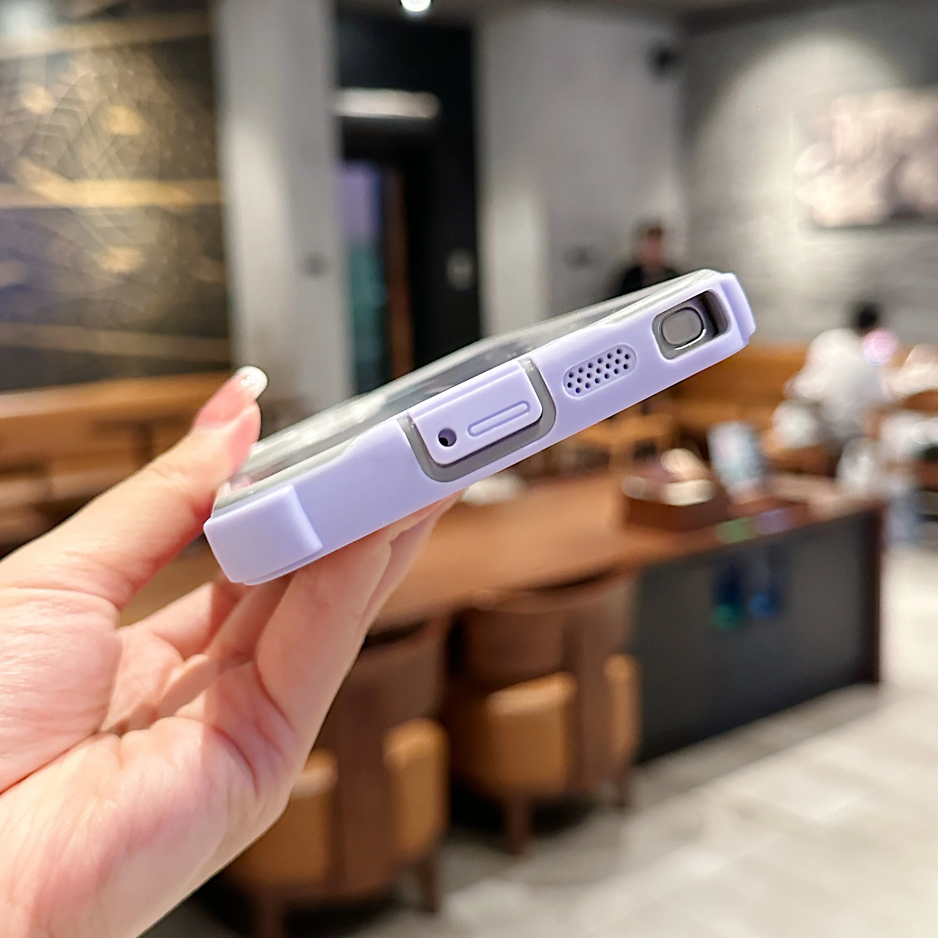 Schokbestendig Contrast Kleur Voor Magsafe Magnetische Case Voor Samsung Galaxy S25 S24 S23 Ultra Plus Hybrid Transparante Hard Cover