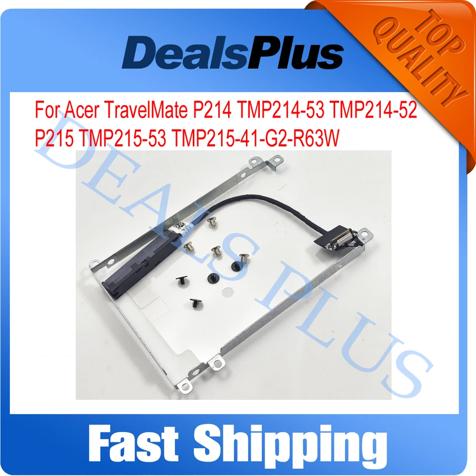 New SATA HDD Cable + HDD Caddy Bracket Replacement For Acer
