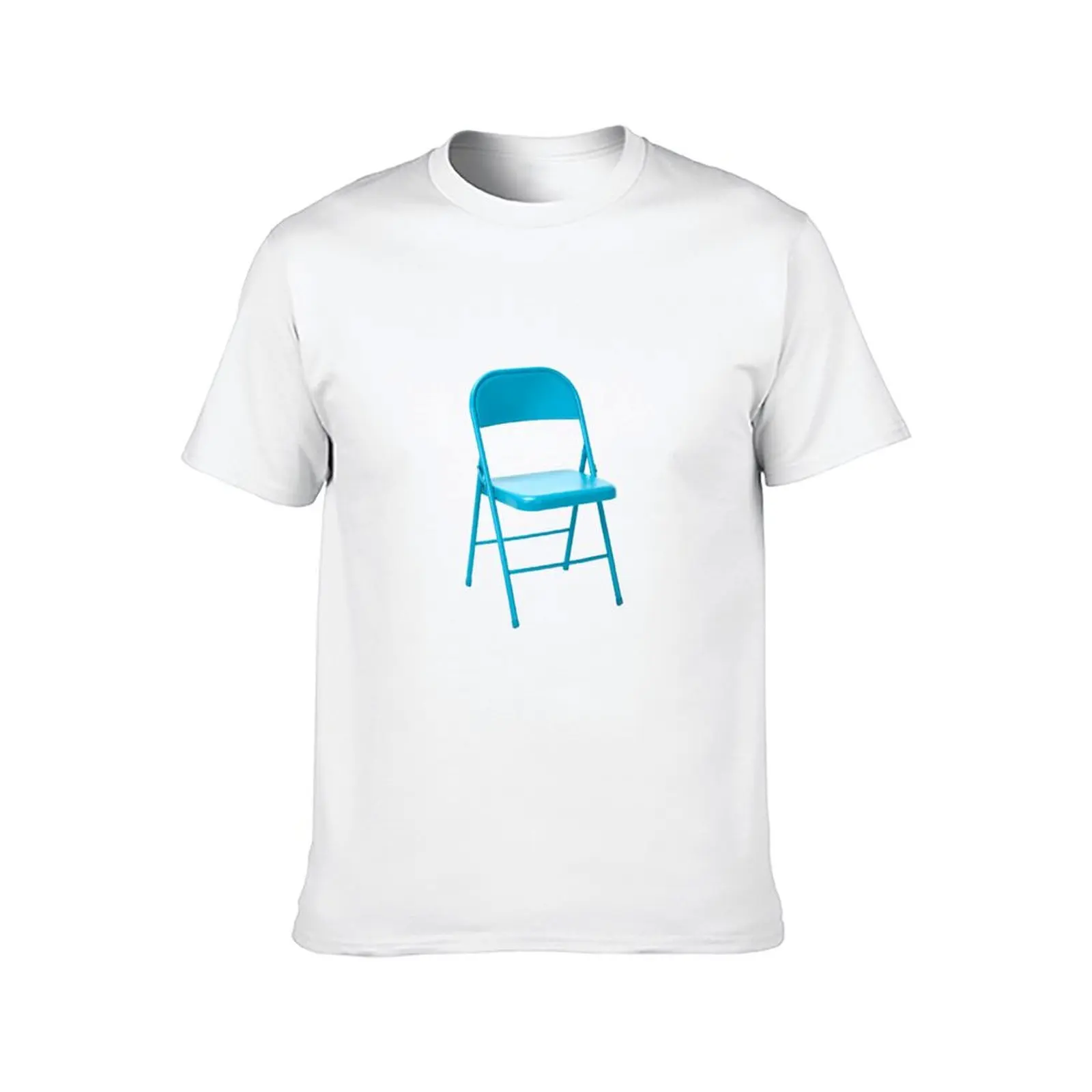 Blue Folding Chair T-Shirt T-shirts oversize designer shirts T-shirts for men cotton