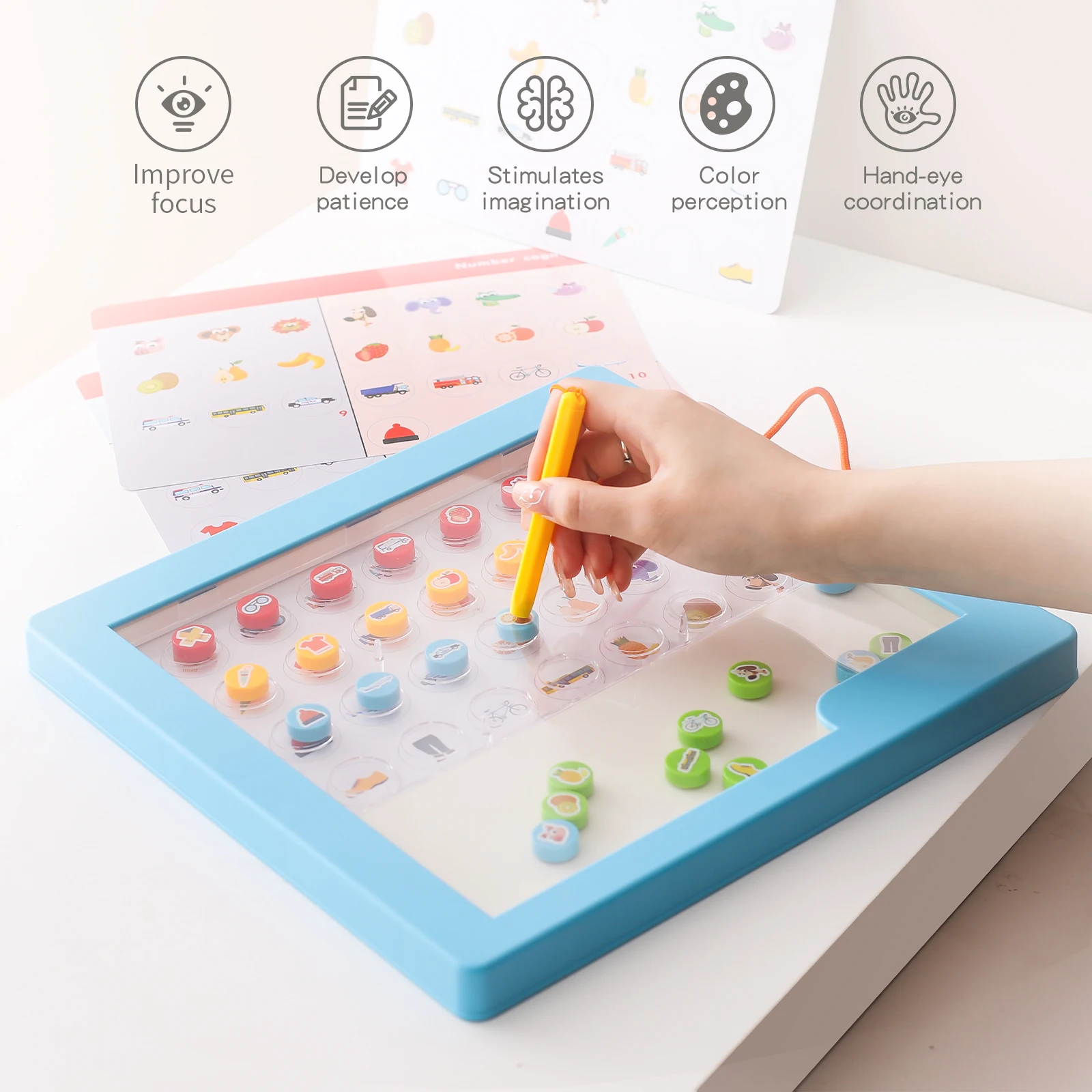 Kinderen Magnetische Tekening En Pairing Board Baby Kleur Graffiti Board Art Educatieve Tekening Speelgoed Tekening Tool Cadeau Voor Kinderen Speelgoed