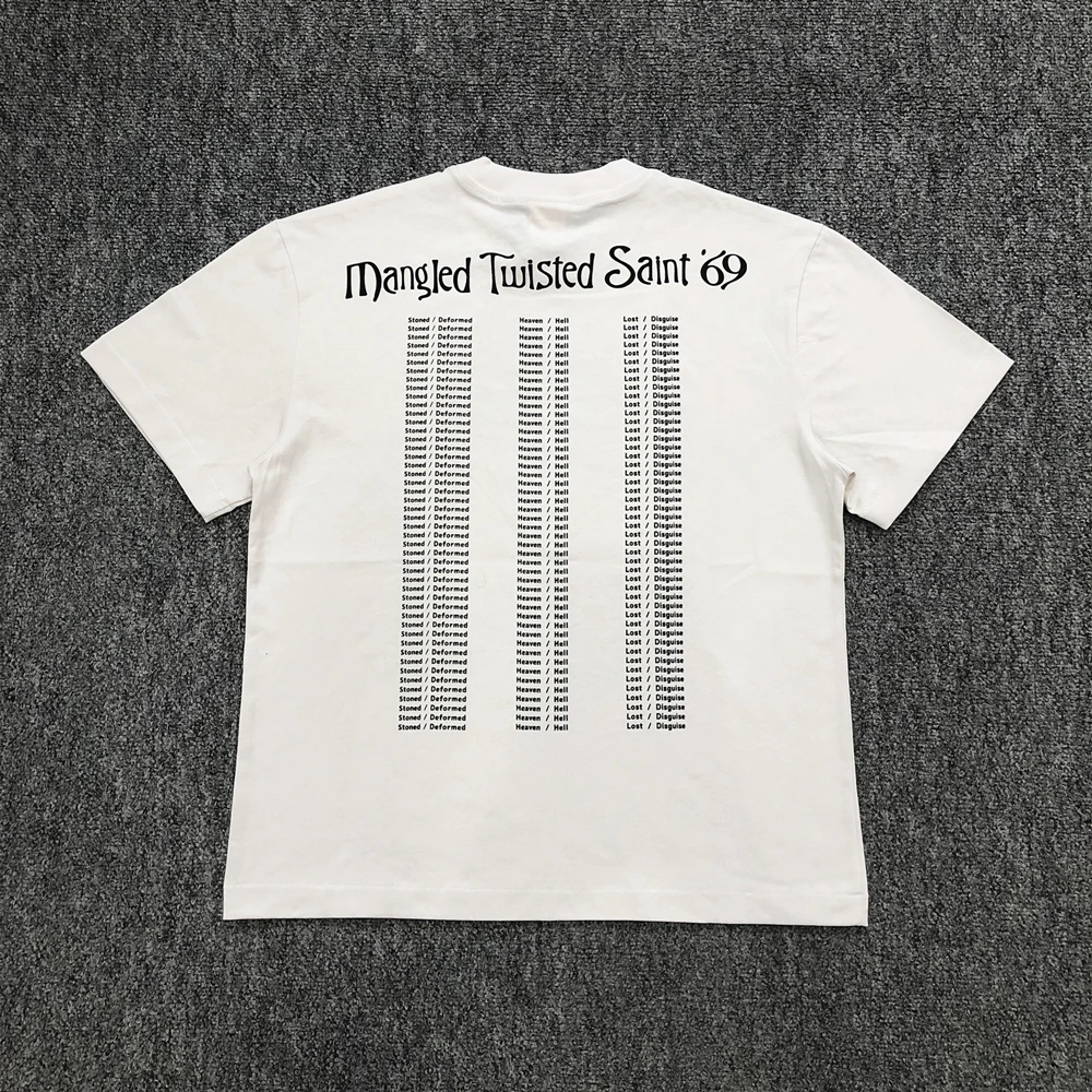Yao Fashion Graphics Print Tee Tops Casual Oversize Baggy Summer Short Sleeve Daliy Wear Street Style