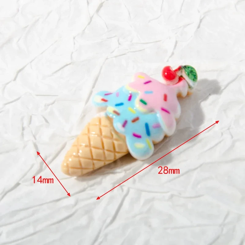 10pcs 3D Kawaii สีน้ําตาลถ้วยกาแฟจําลองอาหารไอศกรีมเค้กเครื่องดื่มโบว์หัวใจเรซิ่นการ์ตูนขยะเคสโทรศัพท์ตกแต่ง Charm