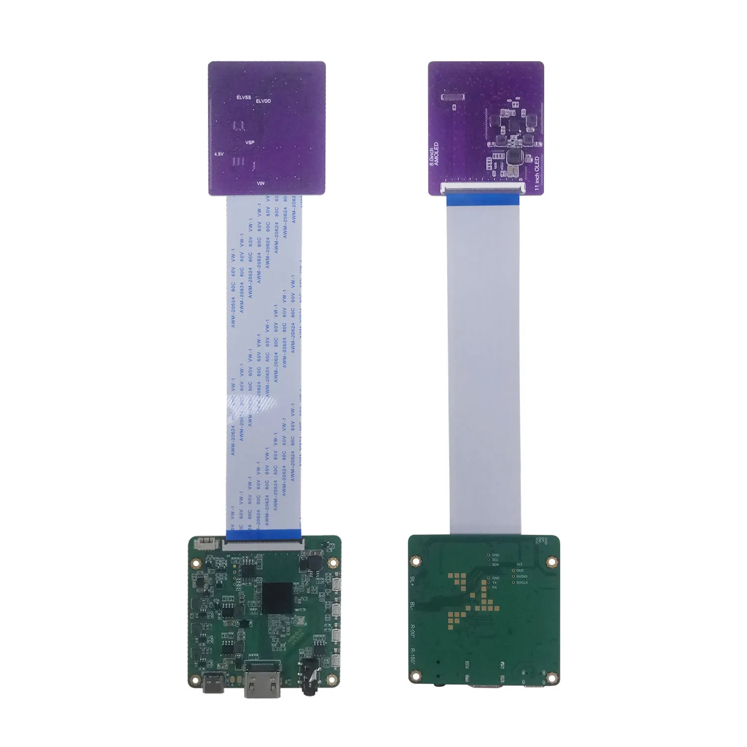 8 Inch Flexible AMOLED Panel HD Display 2480x1860 Resolution RM69380 Driver IC MIPI Interface With Touch Screen 60Hz