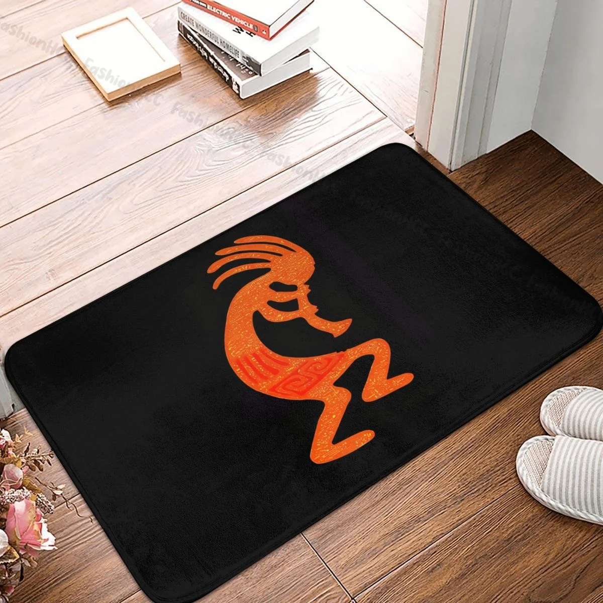 

Kokopelli Hopi Anti-Slip Doormat Bath Mat Spiritual Melody Floor Carpet Entrance Door Rug Indoor Decor