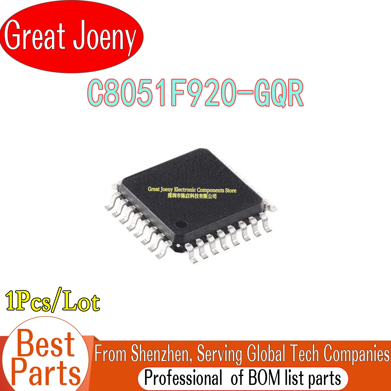 

100% New Original C8051F920-GQR C8051F920 IC MCU Chipset LQFP-32