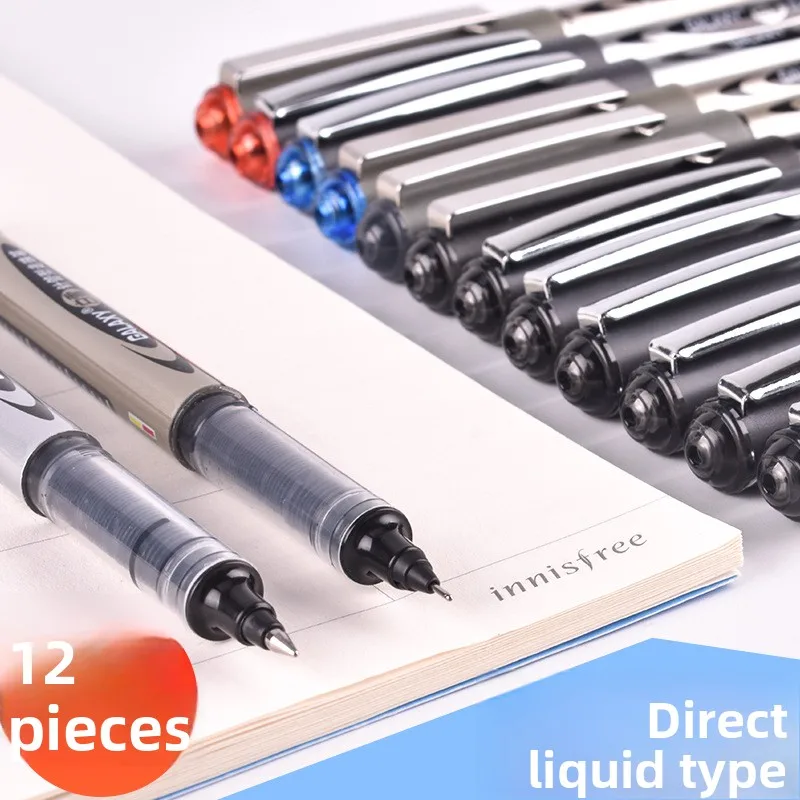 

Гелевая ручка-роллер с прямым стержнем 0,5 мм, черная, для подписи, совещаний, промоакций, канцелярских товаров, для письма, для студентов и школы