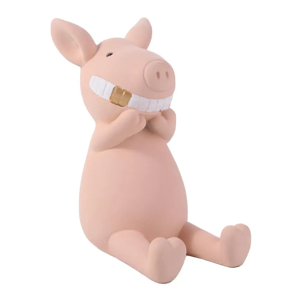 

Держатель для телефона из смолы с героями мультфильмов, противоскользящая многофункциональная подставка для мобильного телефона со свиньей, портативный кронштейн для мобильного телефона с статуей