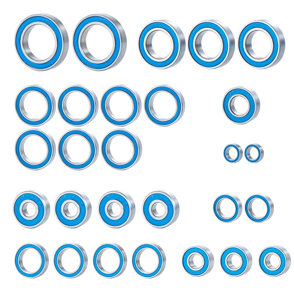 AXSPEED 28 قطعة محمل كروي مجموعة كاملة لـ MAXX WideMAXX # 89086-4 1/10 مركبة يتم التحكم بها عن بُعد سيارة تحمل ترقية أجزاء