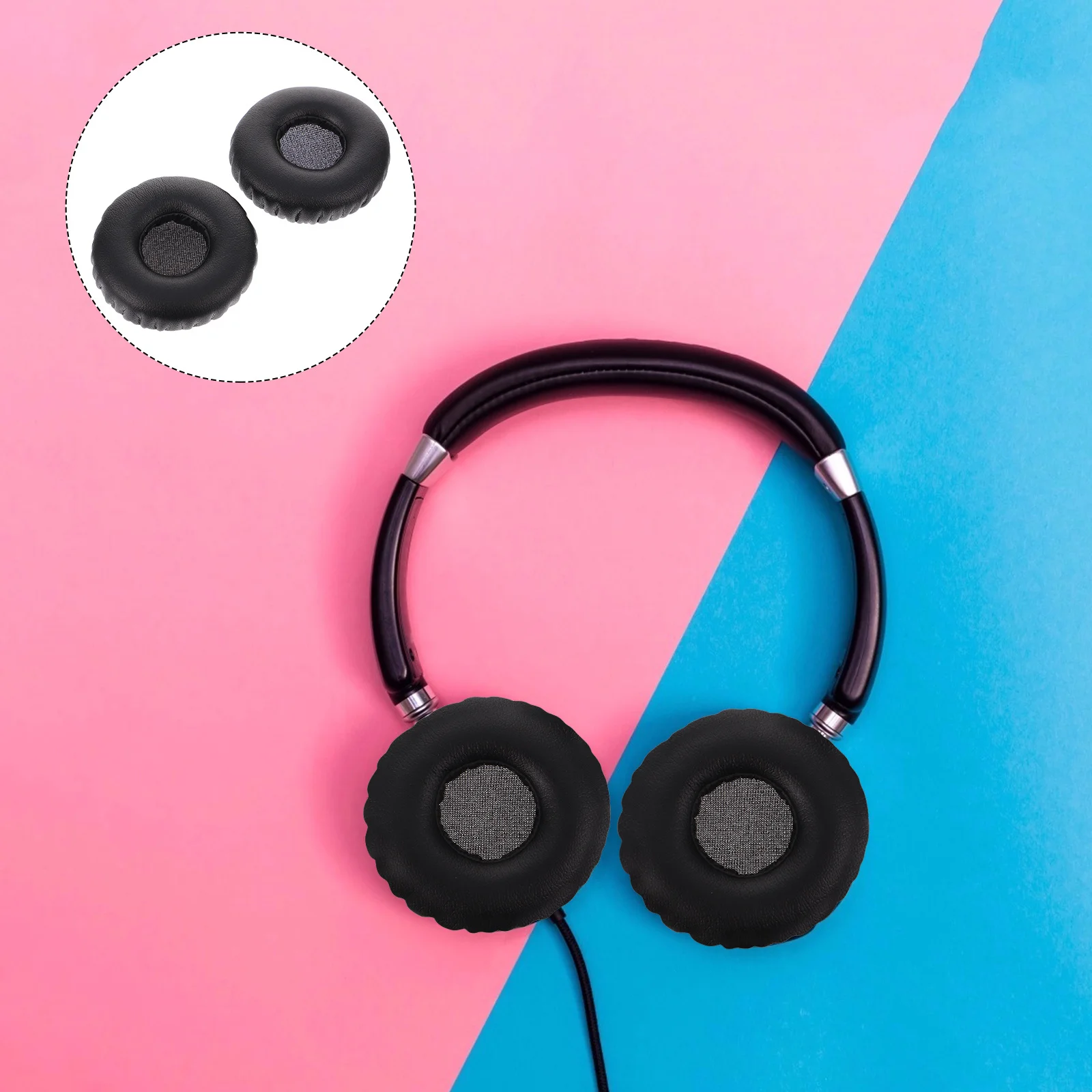 

2pcs 1 Pair Headphone Sponge Covers High Elastic Ear Pads Soft Comfortable For K450 K430 K420 Q460 Headset Earpad Cushion