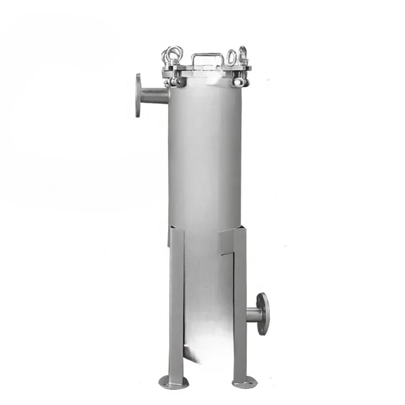 Industrial Well Water Groundwater Lake Pond Water Filtration 100 Micron Stainless Steel Bag Filter Housing