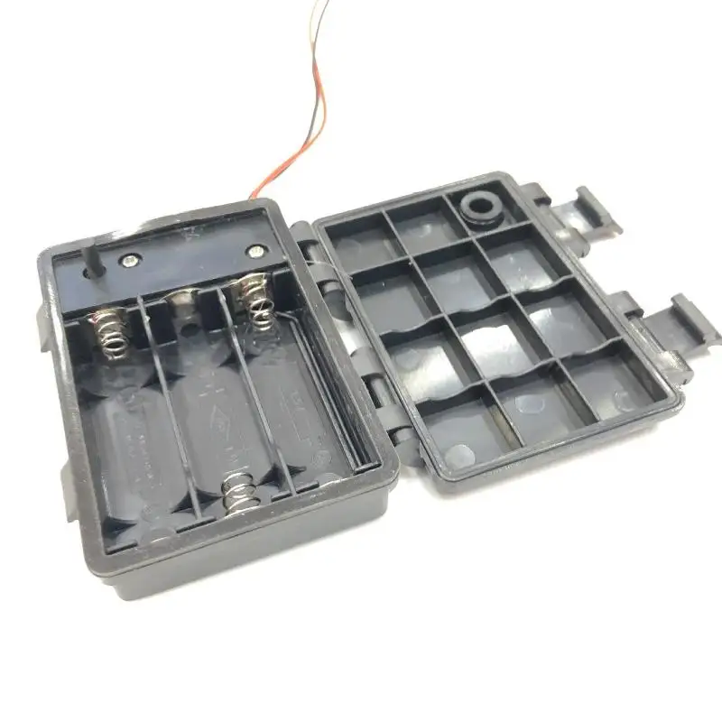 1Pcs No.5 AA Battery Holder 3 Sections 4.5V Waterproof And Dustproof Battery Cartridge With Switch Function