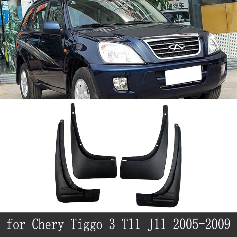 4x for Chery Tiggo T11 3 J11 EVO5 2005~2013 DR Motor DR5 Mudguards Splash Guards Fender Mud Flaps Car Parts Stying Accessories