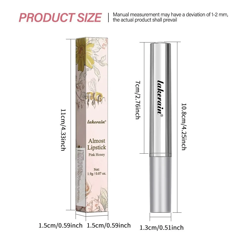 Lighten Lip Lines Long Lasting Colored Lip Balm Moisturizing Hydrating Lip Care Cream Anti Drying Non-stick Lip Gloss Lip Care