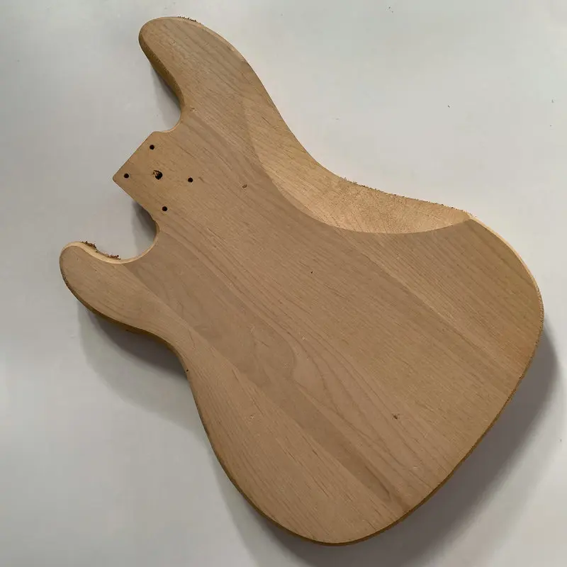 DB224/DB225/DB226 Unfinished 4 Strings Electric Bass Body in Solid Wood PJB Bass Pickups DIY Guitar Parts No Paints for Replace