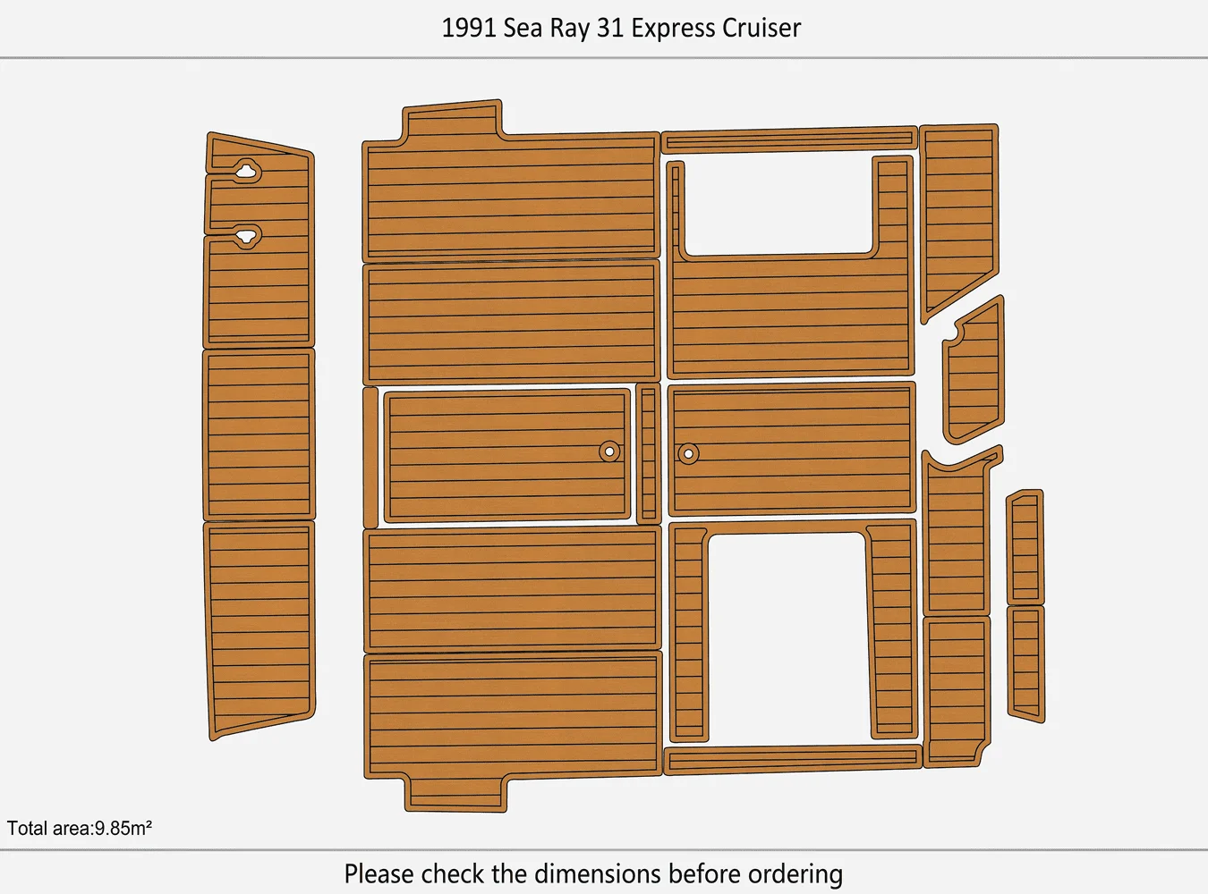 1991 Sea Ray 31 Express Cruiser  1/4